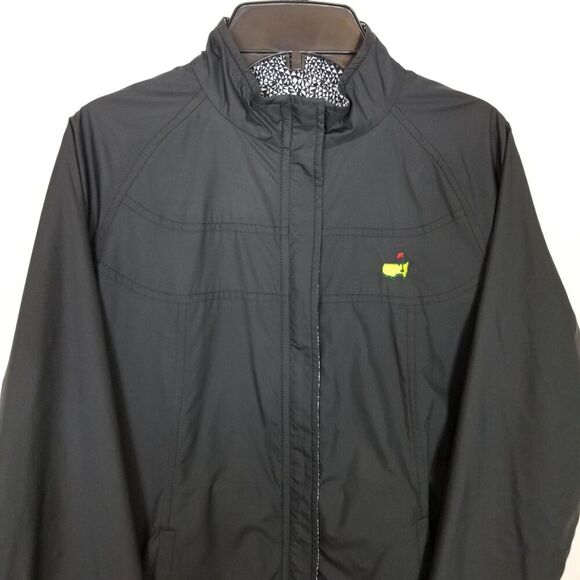 Masters Magnolia Lane Tech Zip Jacket Women Sz S Black White Reversible Golf - Picture 3 of 14